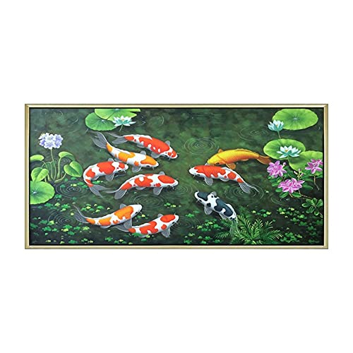 Mosaïque 5D bricolage poisson rouge géant | Peinture au diamant adultes et enfants point de croix