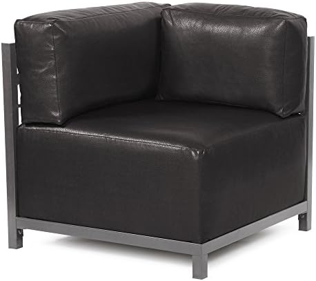 Howard Elliott Replacement Exclusively Made Corner, 100% Polyurethane Fabric (Axis Chair Not Included), Avanti Black Slipcover