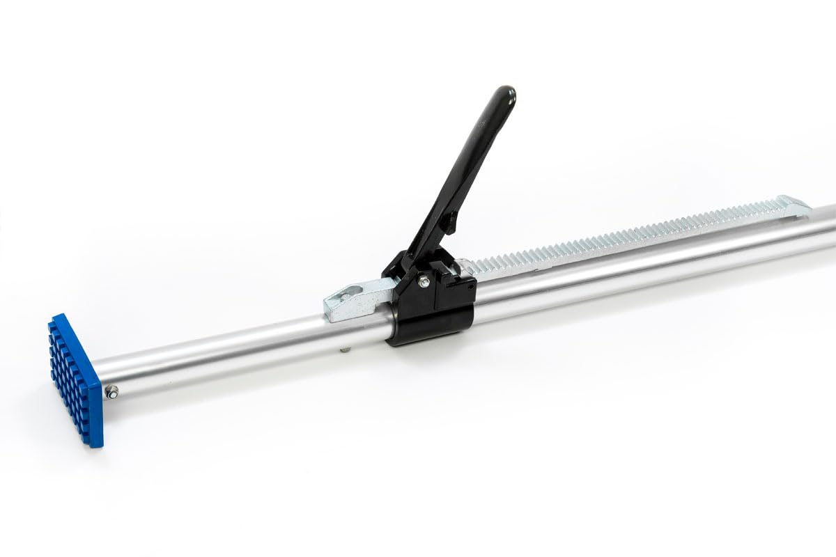 Alu Klemmbalken mit Gummifüßen zur Transportsicherung Klemmstange Ladungssicherung Trennstange KFZ PKW LKW Anhänger Universal-Spanner für Fahrzeuge Ausziehbar 1,30-1,67 m