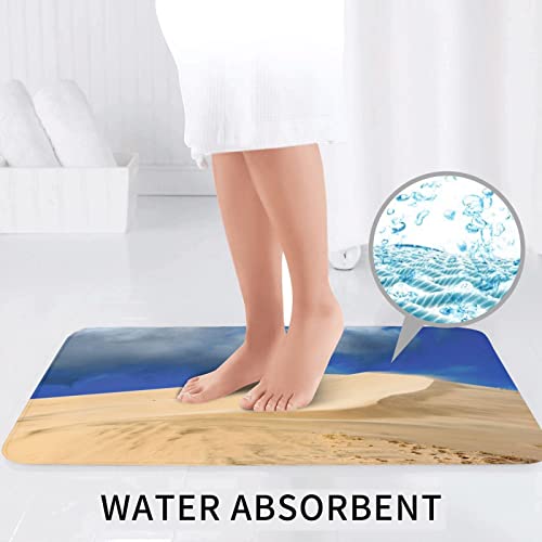 Kelso Dunes Mojave Desert California Print Rug Mats Pads Badvorleger Badezimmerteppich Set 3 Stück + Konturteppich + Toilettendeckelbezug – Bild 7