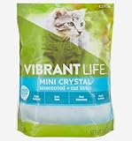 Vibrant Life Mini Crystal Cat Litter ~ Comfortable Experience, Unscented -(8 Lb) -(Pack of 01)