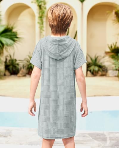 Image of BesserBay Boys Girls Swim Cover Up Terry Cloth Swimwear