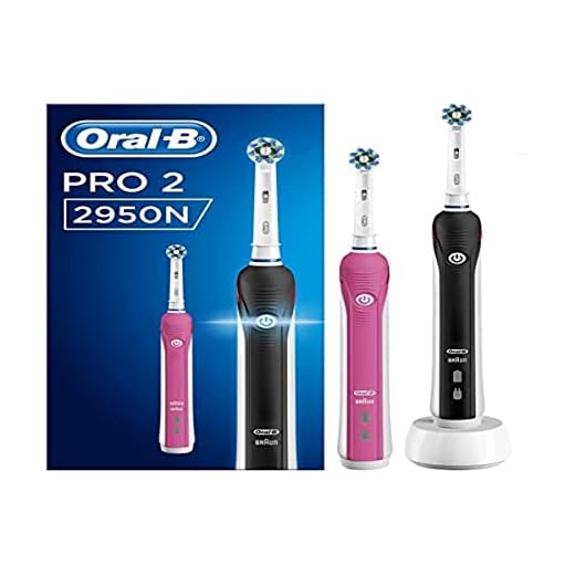 Oral-B Pro 2 2950N Elektrisk Tandborste, 2 st, Rosa/Svart