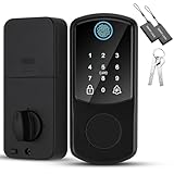 Fechadura inteligente, quatro em um (impressão digital + senha + cartão IC + chave mecânica), travamento automático, fonte de alimentação de emergência USB, campainha, navegação por voz