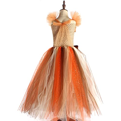 Girls Tulle Tutu Dress Kids Carnival Birthday Party Halloween Princess Tulle Dress Up 𝐂ostume with Headband Outfits4