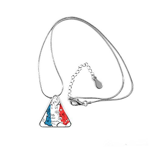 Collier pendentif triangle France souvenir idéal et cadeau culturel pour vos proches