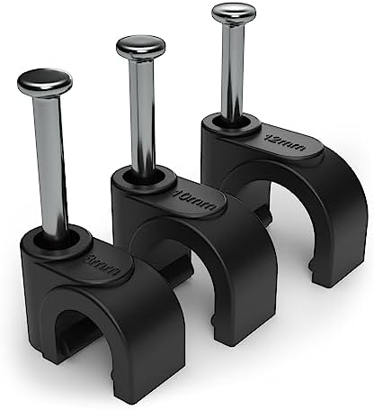 Cavaliers Pour Câbles Ronds Diall, Gris, 20mm, Lot De 50 | Colliers Et