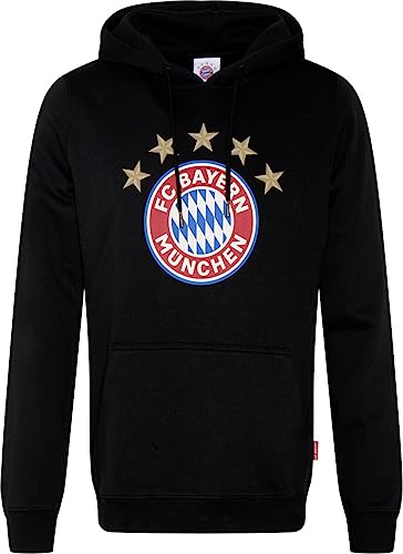 FC Bayern München | Hoodie | Kapuzenpullover | Logo| Herren | Grau