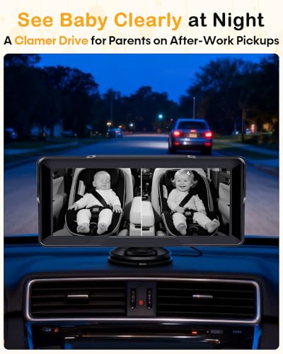 Baby Monitor with Two Cameras and Large Screen