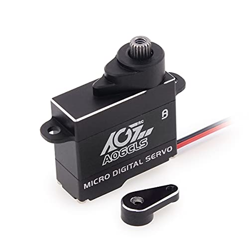 Super Sale 🛒 AGFRC Mini-Z-Car Micro Steering Servo - 0.066Sec High Speed Full Metal Gear Mini Digital Coreless Servo for Mini Z Car (A06CLS(Black))