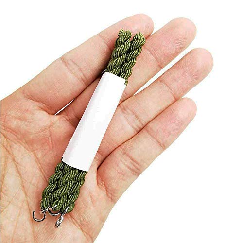Jieddey Elastic Boot Straps,6 Pair Army Green Military Boot Bands with Metal Hooks Trouser Twists Leg Ties Garters Twisted Cord for Hiking Climbing Camping - Image 4
