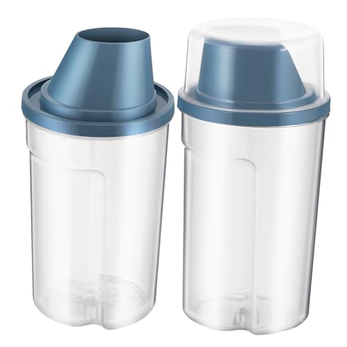 Hemoton 2Pcs Cat Food Storage Container Tightly Sealed Dry Food Holder for Pets Airtight Bin Design for Instant Visibility for Cats Dogs and Birds