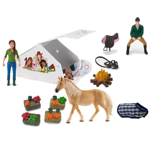 SCHLEICH - Horse Club & Farm World - Camping & Reitabenteuer Set – detailreiche Spielfiguren & Zubehör SCHLEICH - Horse Club & Farm World - Camping & Reitabenteuer Set – detailreiche Spielfiguren & Zubehör