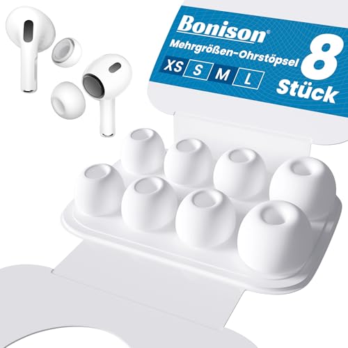 4 Paar airpods pro aufsätze kompatibel mit Airpods Pro 2 Kopfhörer Aufsätze Silikontips mit Loch zur Geräuschreduzierung...