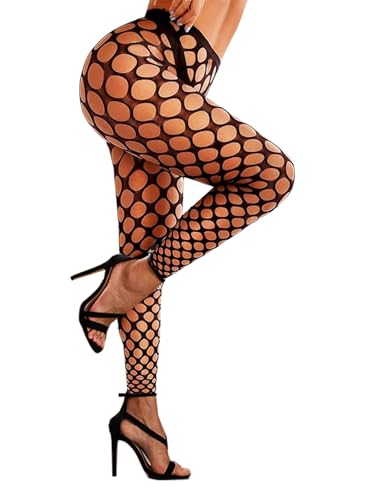 Image of Buitifo Women Sexy Tights Fishnet Opening Leggings Lingerie Pants | Stripe Pantihose Sheer Mesh Bikini Cover Up Cute for Outfits One Size