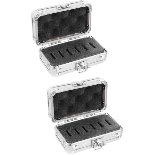 BRIGHTFUFU 2pcs Box Telescope Filter Box Aluminum Case for Stargazing Accessories Foam-Lined Filter Holder