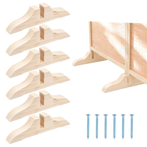 NBEADS 6 Sets Support pour séparation de pièce en Bois, 29.5x3.5x7 cm Support Pliable Triangulaire pour séparation de pièce Compatible avec la Plupart des...