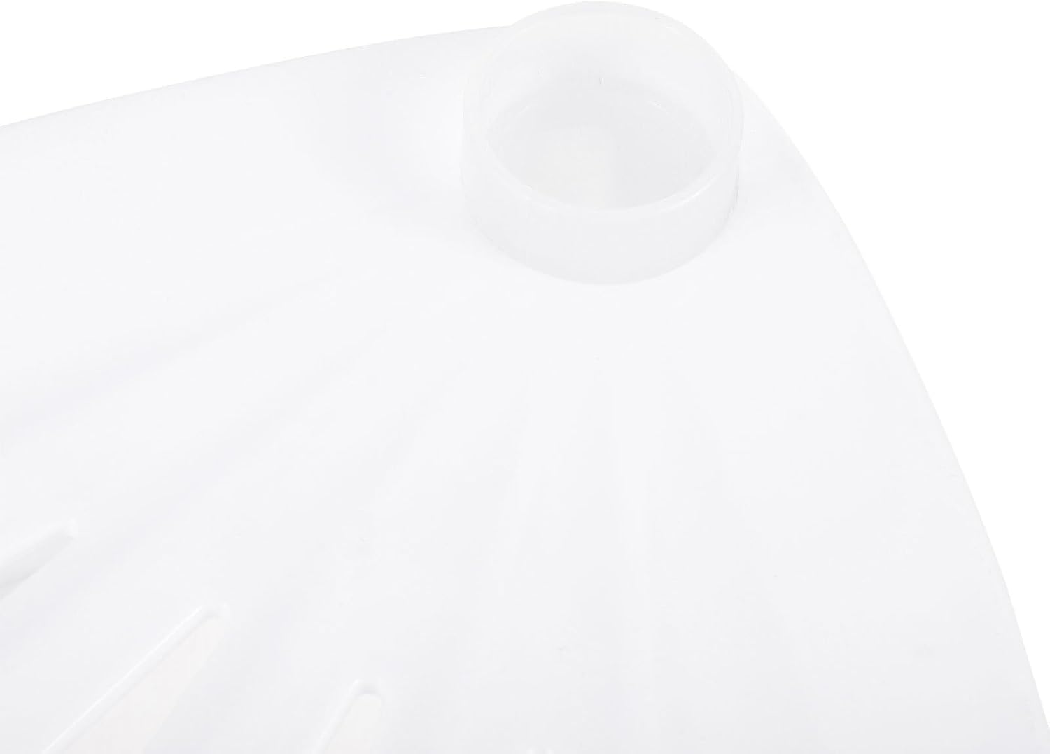 Mini Betta Fish Living Tank, White Plastic Decorative Bowl | Portable Aquarium for Office or Wedding, Practical Interior View, Not Easy to Break