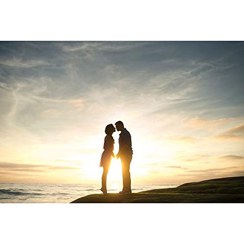 Pareja De Madera Rompecabezas Que Se Besan En La Puesta del Sol por El Mar Rompecabezas Educativos Juguete 500/1000/2000/3000/5000/6000 Regalos Piezas Decorativas 0322 (Size : 6000 Pieces)