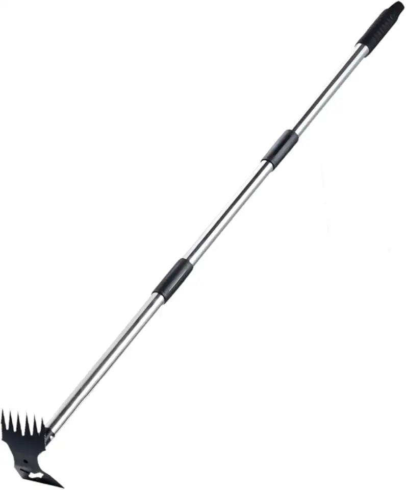 Enxada de Jardim, Ancinho para Capinar, Arrancador de Daninhas, Ferramenta Manual para Capinar em Paisagismo, E