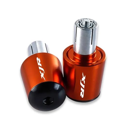 Embout de guidon CNC pour Yamaha XJR 1300 en aluminium anodisé orange