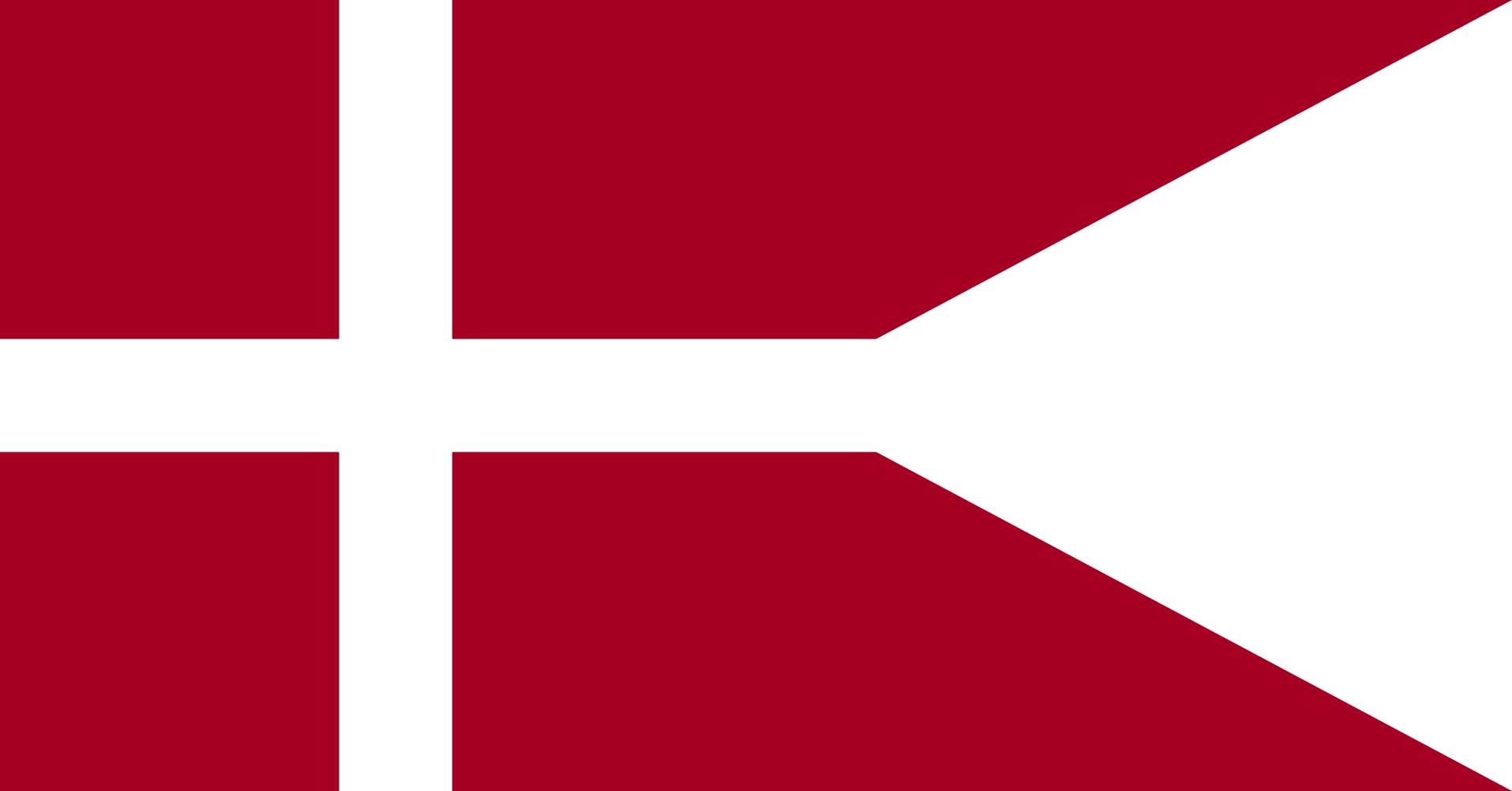 Drapeau Danemark XL Naval Ensign de 2.16m² pour décoration et rassemblements