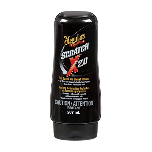 Meguiar’s ScratchX - Paint Scratch Remover - Permanently Removes Swirls and Scratches while Boosting Gloss and Shine - Removes Defects by Hand or DA Polisher with Hazing or Scratching, 7 Oz Liquid