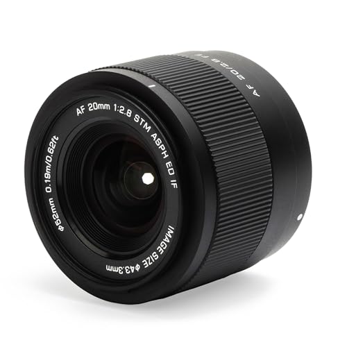 Image of VILTROX 20mm f /2.8 F2.8 FE Full Frame Wide Angle Auto Focus STM Lens Compatible with Sony E-Mount A7 A7R A7S A7C A7II A7RII A7SII A7SIII A7III A7RIII A7IV A7RIV A9 A1FX3 A7RV ZVE1 A7CR A7CII A93