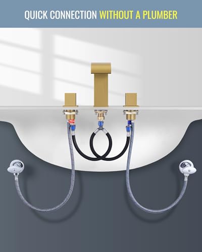 ARCORA Waterfall Bathroom Faucet for 3 Hole 8 Inch Widspread - image 5