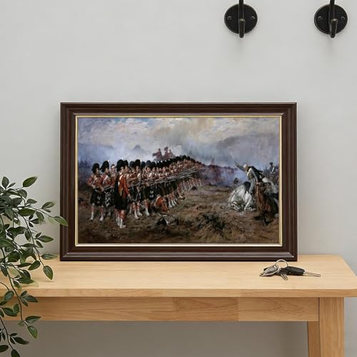 Poster The Thin Red Line Robert Gibb 20x30 cm impression sur toile avec cadre suspendu pour mur - 7