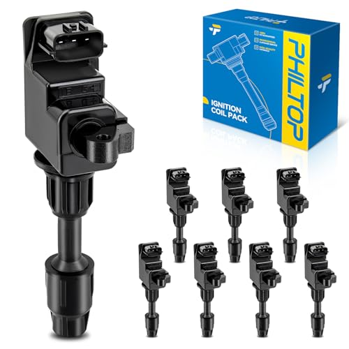 Image of PHILTOP Ignition Coil Pack Fit for Q45 1997 1998 1999 2000 2001 V8 4.1L, Replacement for UF 282, 48613, 673-4012, C-794, GN10729