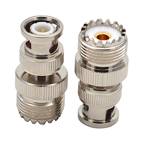 Rudiaoa Adaptador Coaxial Coaxial BNC UHF RF para Herramienta Conversión Señal Eficiente para Proyectos Electrónicos