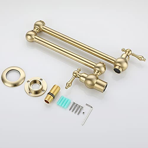 Robinet de remplissage cuisine laiton mural évier eau froide extensible - 8