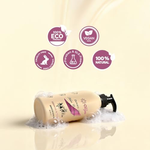 Image of Botani Glow Hair Conditioning Shampoo - With Hibiscus, Bhringraj, Aloe Vera & Amla | Reduces Hair Fall, Restores Smoothness & Healthy Shine, Anti-Dandruff| Paraben-Free | 250 ml