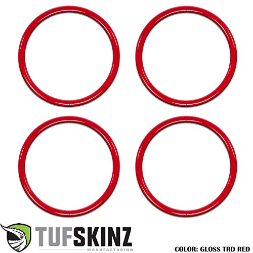 TufSkinz | A/C Vent Rings - Compatible with 2016-up Tacoma - 4 Piece Kit (TRD Red)