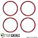 TufSkinz | A/C Vent Rings - Fits 2016-up Tacoma - 4 Piece Kit (TRD Red)