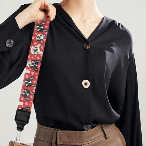Image of Adjustable Purse Strap Replacement, Wide Shoulder Canvas Bag Strap, Crossbody Handbag Strap