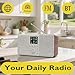 MangoKit SR20 Stereo Smart Internet Radio with WiFi,Podcast Player, Bluetooth Speaker,Portable FM Radio,Mains and Battery Powered Radio,Color Display,Dual Alarms, Presets,App Control-Walnut