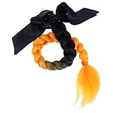 TENDYCOCO バイクヘルメット彩る編み込みウィッグ風飾り クリエイティブなデザインにアレンジ 自転車 スクーター バイク用