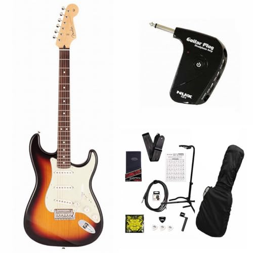 フェンダー/Made in Japan Hybrid II Stratocaster Rosewood Fingerboard 3-Color Sunburst GP-1アンプ付属エレキギター初心者12点セット