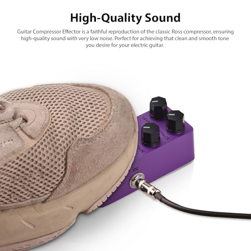 Pédale effet compresseur guitare électrique pour lisser le volume et le sustain - 3