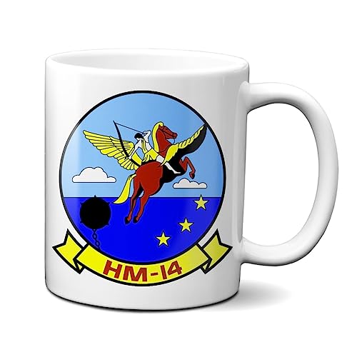 Taza de Cerámica 11 oz Helicopter Mine Countermeasures Squadron 14 miniatura 1