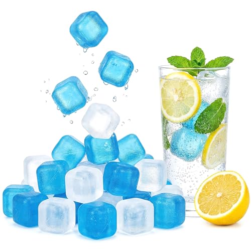 Reusable Ice Cubes 80 Pack for...