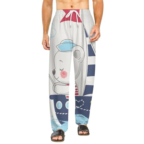Pantalon vêtements de nuit femme motif ours pour s'envelopper de douceur et de sérénité S