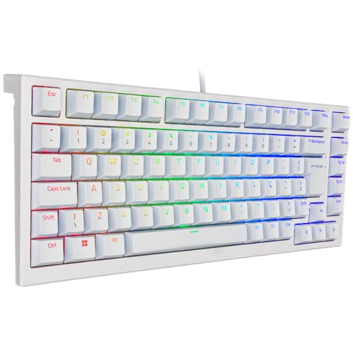 TECLADO BAREBONE AKKO MG75 ABNT2 BRANCO SWITCH SILVER V3 PRO