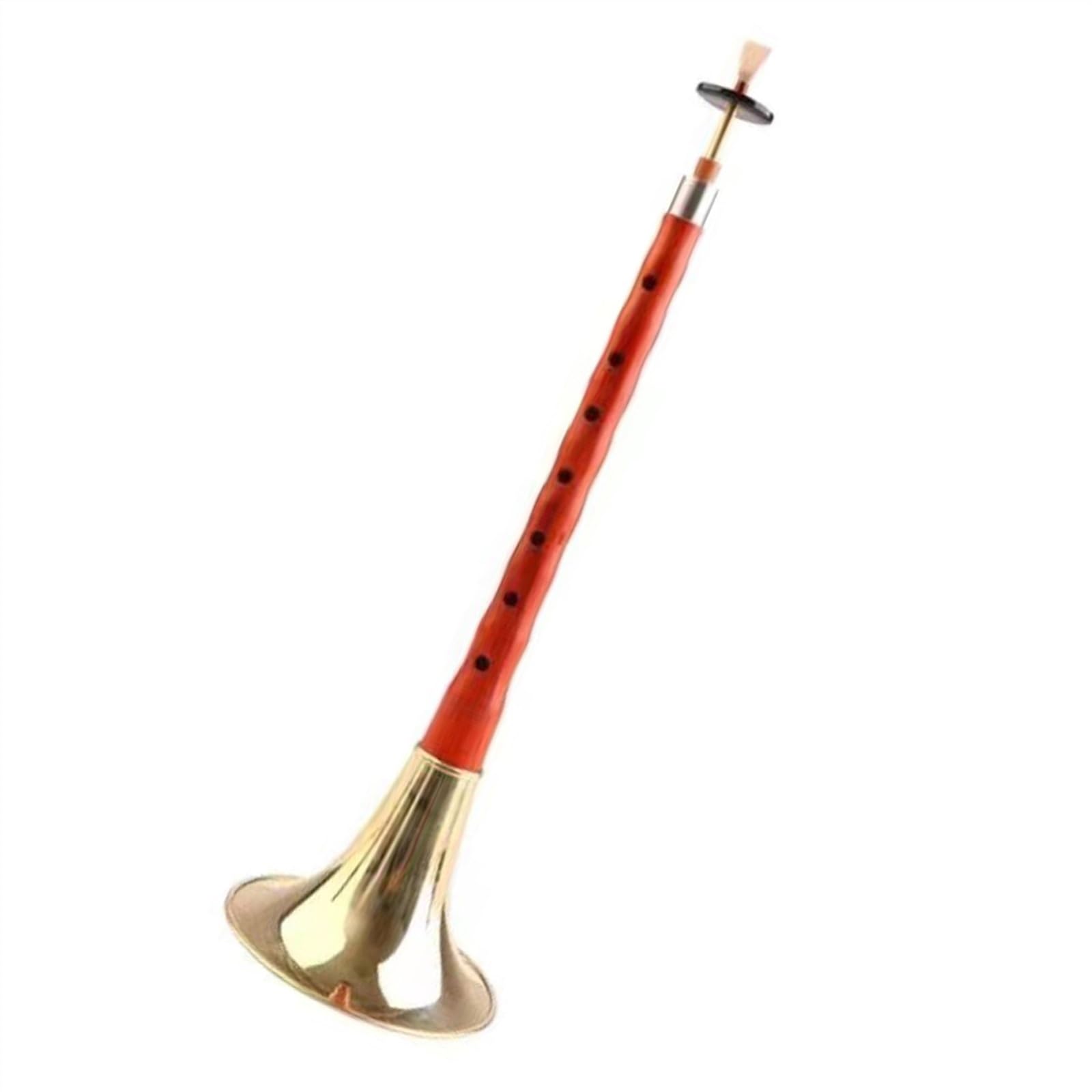 Suona Instrument Handmade Mahogany D Key/F Minor Key Suona Chinese Traditional Folk Suona Woodwind Instrument (Color : F minor)