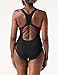 Speedo Boom Splice Muscleback Bañadores de Mujer para Natación, Color Negra/Rosa eléctrico,...