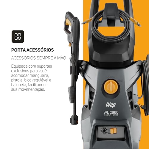 WAP Desobstruidora e Lavadora de Alta Pressão WL 2660 TURBO ULTRA, 420L/h, com Mangueira de Desobstr