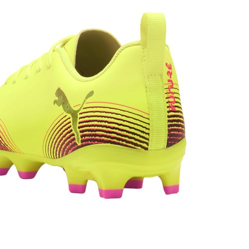 PUMA, Unisex-Child, Future 8 Play Firm, Artificial Ground Soccer Cleats, Yellow Alert-PUMA Black-Sun Struck, Big Kid 11 - image 8