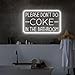 Please Don't Do Coke in The Bathroom Neon Sign for Wall Decor,USB Powered LED Neon Light with Adjustable Brightness,Light Up Sign for Party Decor,Bathroom,Christmas Gifts